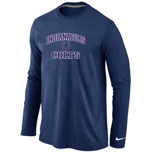 Nike Indianapolis Colts Heart & Soul Long Sleeve NFL T-Shirt - Dark Blue